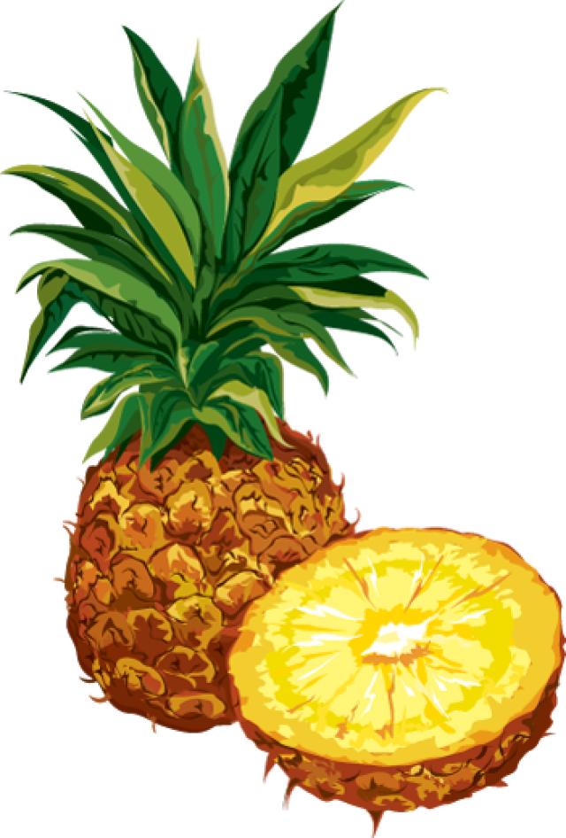 Pineapple Clip Art Free Clipart Images - Pineapple Fruit Clipart Png (640x946), Png Download