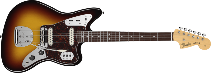 Download - Fender Am Vintage 65 Jaguar 3tsb (890x307), Png Download