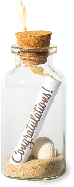 Red Elk - Bottle - Congratulations - Glass Bottle (640x640), Png Download