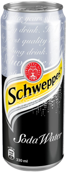 Buy Schweppes Soda Water 330ml Online In Singapore - Schweppes Soda Water 330ml (400x400), Png Download