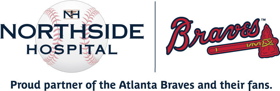Proud Partner Of The Atlanta Braves And Their Fans - Atlanta Braves 5'x6' Color Ultra Decal (839x287), Png Download
