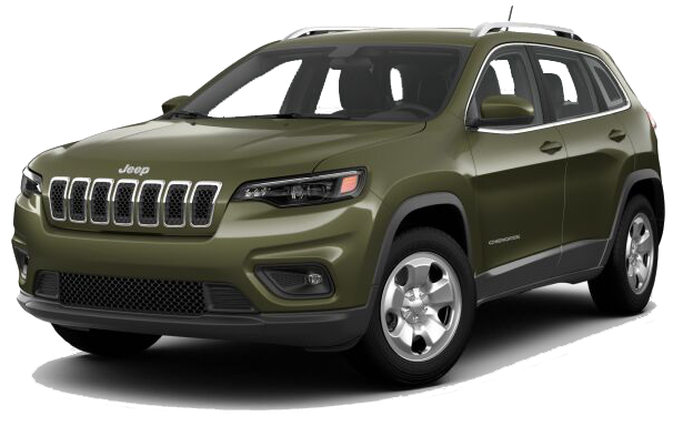 2019 Jeep Cherokee Green - Jeep (646x416), Png Download