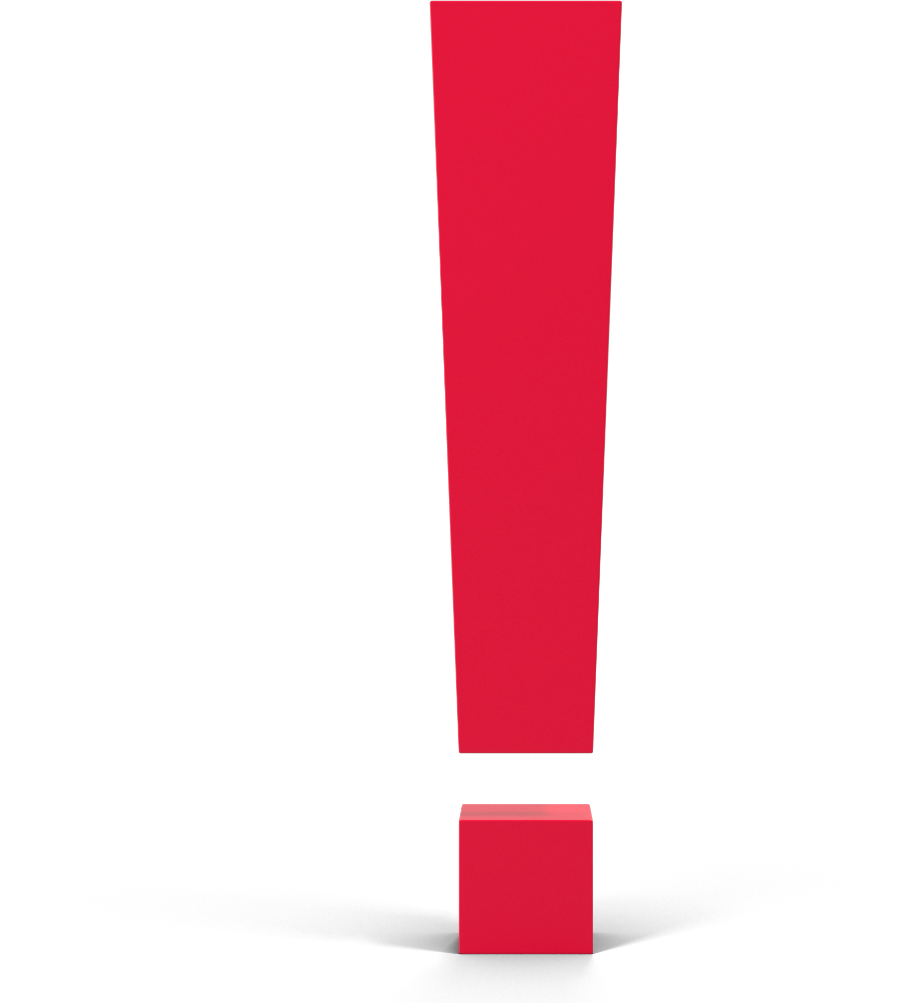 Red Exclamation Point Png (2048x2048), Png Download