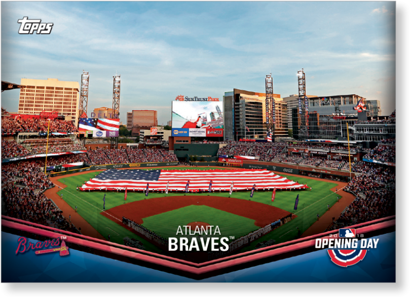 Atlanta Braves - Poster Corp Suntrust Park 2017 Photo Print (11 X 14) (1440x975), Png Download