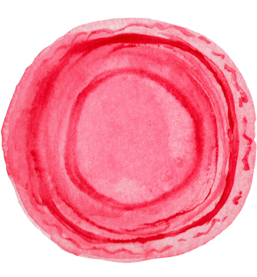 Red Hand Painted Watercolor Transparent Gourmet Ornament - Watercolor Painting (1024x1024), Png Download