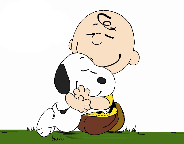 Charlie Brown And Snoopy Png - Snoopy Y Charlie Brown Para Colorear (600x470), Png Download
