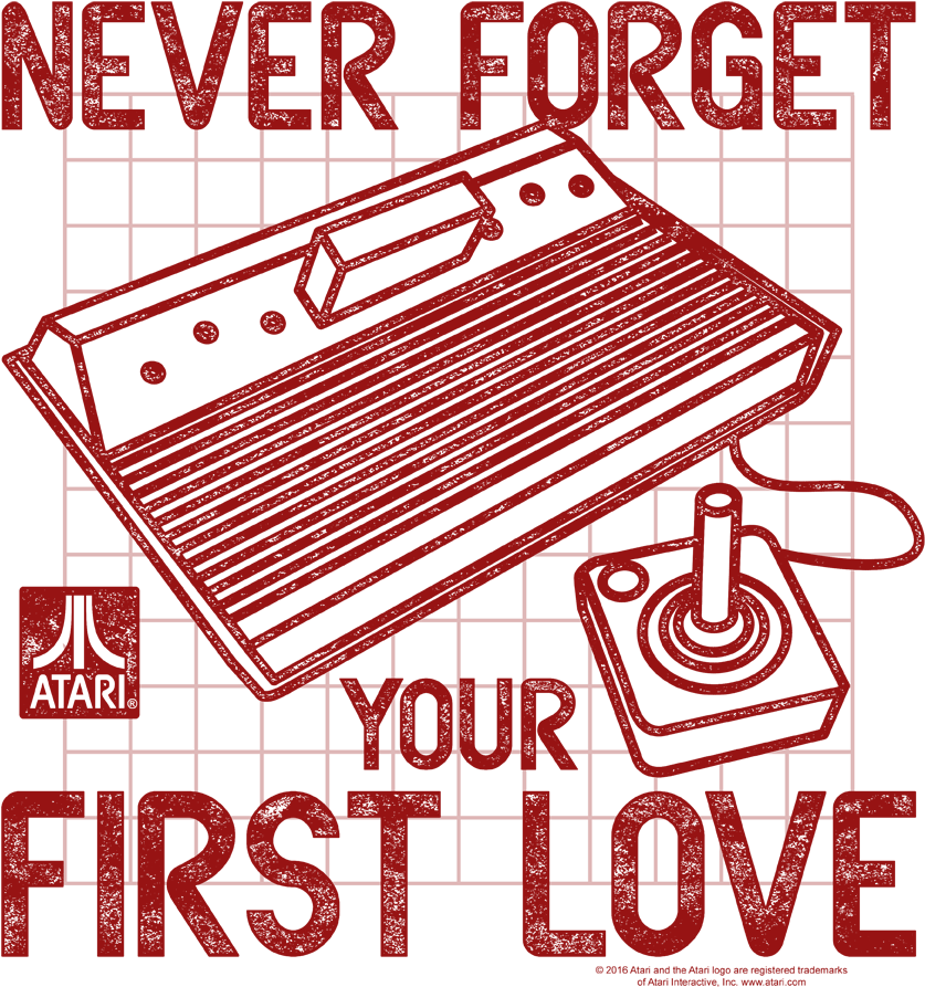 Atari First Love Youth T Shirt - Atari (864x972), Png Download