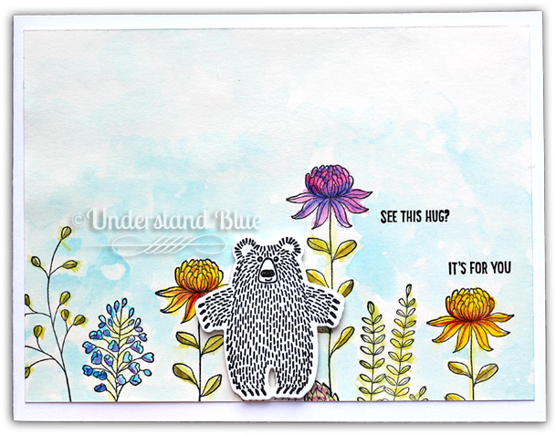 Bear Hugs And Flowering Fields Watercolor By Understand - Chrysanths (650x551), Png Download