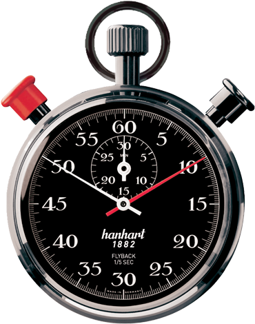 Hanhart Split-seconds Addition Timer Flat Bezel - Hanhart Classictimer Split-seconds Addition Timer With (640x640), Png Download