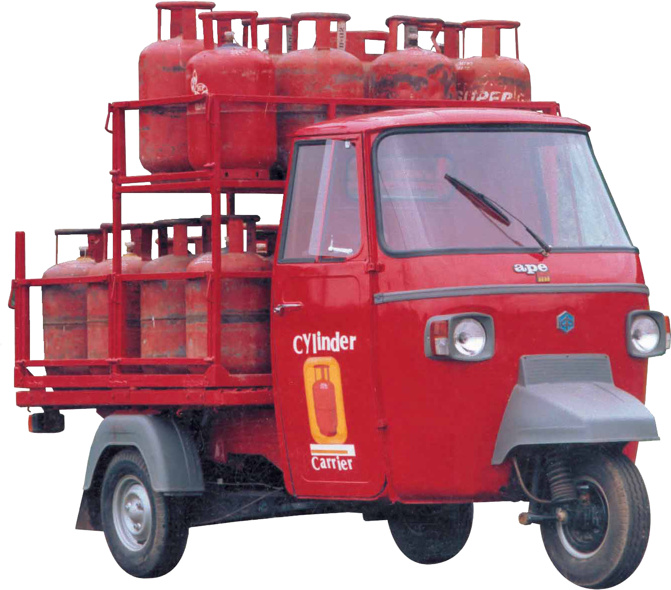 Gas Cylinder Carrier - Gas Cylinder (1380x1200), Png Download