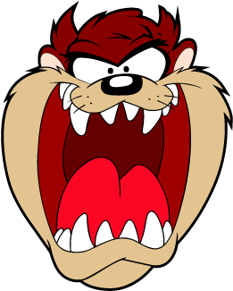 Download Tazmanian Logo Tasmanian Devil Looney Tunes, - Tasmanian Devil Cartoon Face (400x400), Png Download