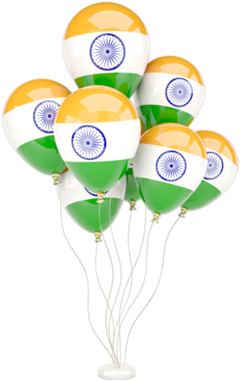 Indian Flag Colour Balloons Png (640x480), Png Download