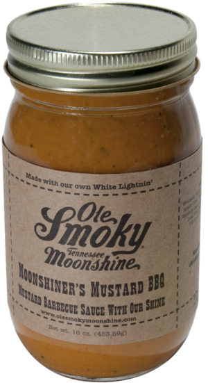 Moonshiner's Mustard Bbq Sauce - Ole Smoky Peach Moonshine Wine - 750 Ml Bottle (600x600), Png Download