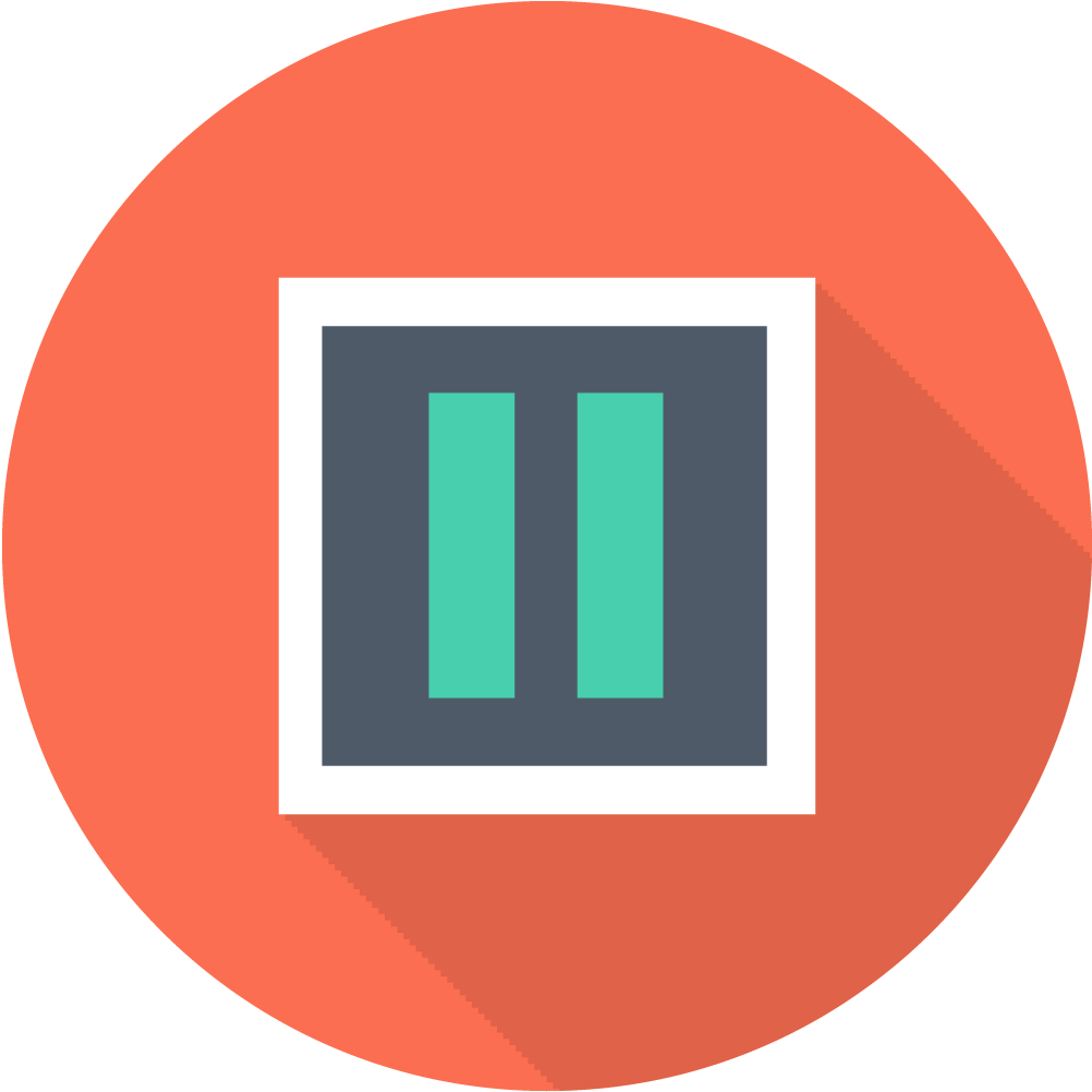Free Icons Png - Pause Pixel (1024x1024), Png Download