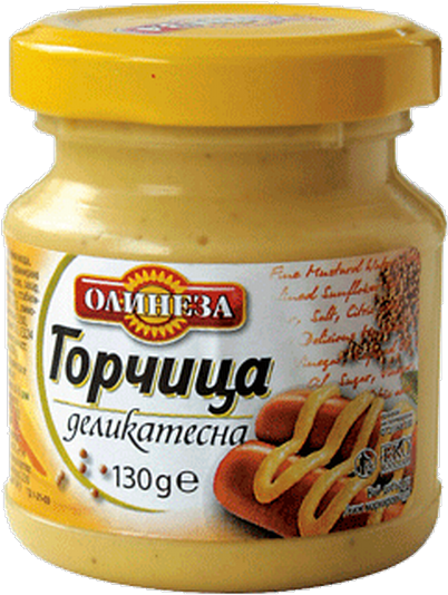 Delicacy Mustard - - Горчица Олинеза (500x688), Png Download