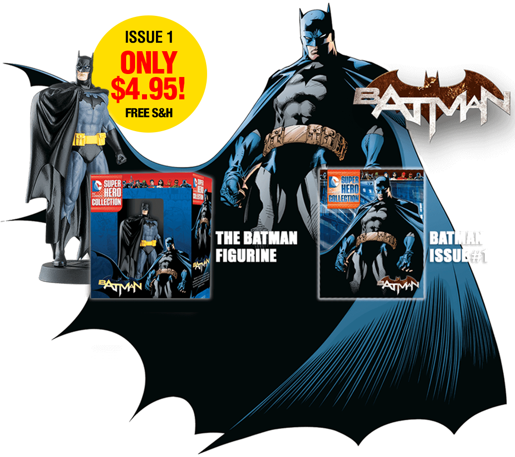 Dc Comics Super Hero Figurines - Eaglemoss Batman Dc Comics Super Hero Collection (1144x920), Png Download
