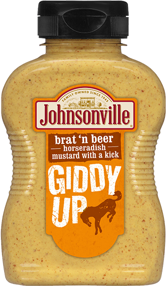 Product Image - Johnsonville Brat N Beer Horseradish Mustard (800x576), Png Download