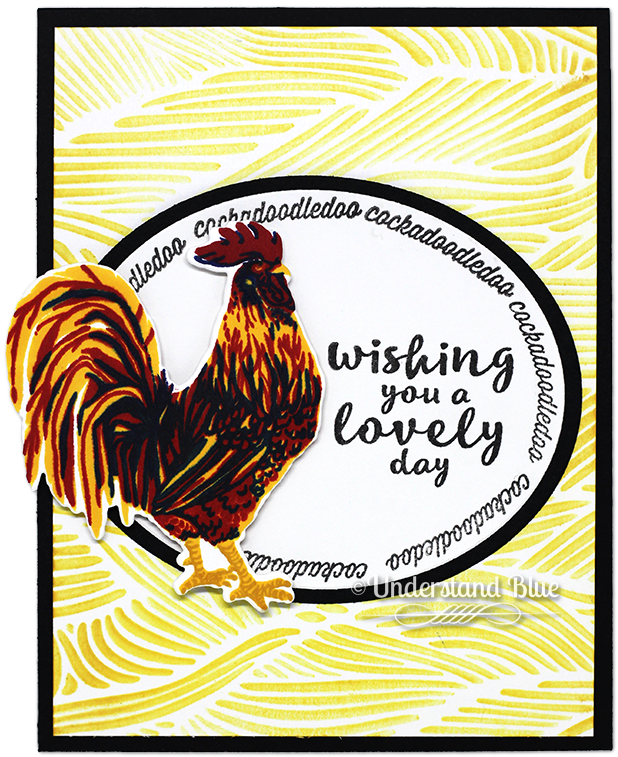 Lovely Day By Understand Blue - Hero Arts Clear Stamp Set - Color Layering Peacock (650x809), Png Download