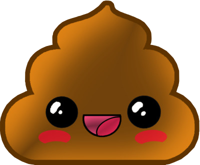 Banner Royalty Free Library Clipart For Free Download - Kawaii Poop Png (400x330), Png Download