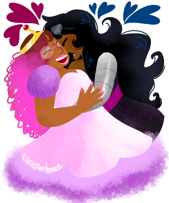 Black Vriska Cosplaying As Marceline And Polynesian - Illustration (540x648), Png Download