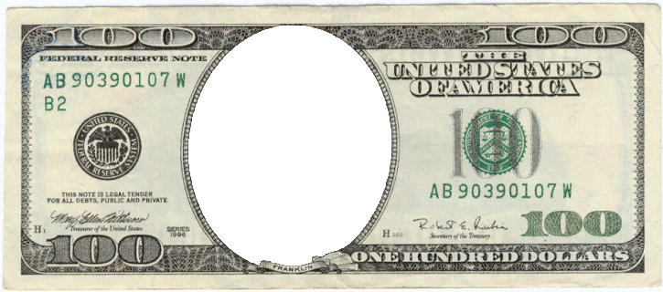 Transparent Bill Drop Card Template Free Of - Billetes Para Poner Tu Cara (725x320), Png Download