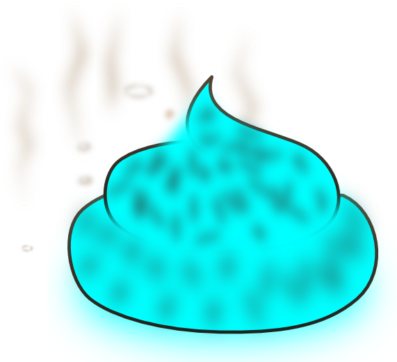 Blue Turd Clip Art - Clip Art (600x569), Png Download