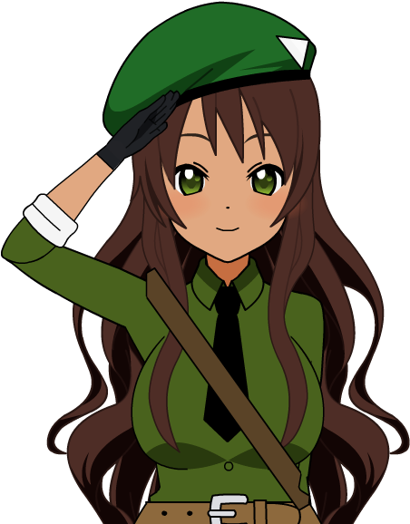 Venezuela Brunette Hetalia Oc Anime Girl - Brunette Anime Girl Png (800x600), Png Download