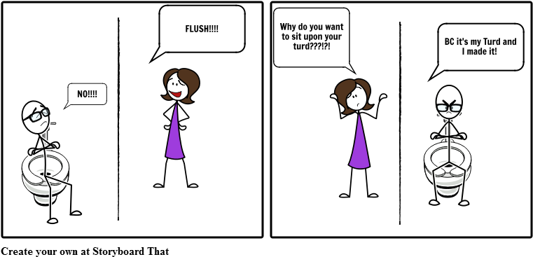 La Tries To Stop The Stink - Cartoon (1164x385), Png Download