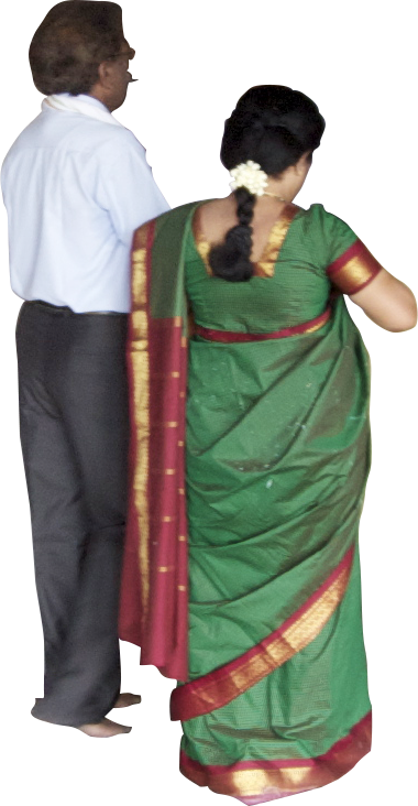 Indian People Png - Indian People Walking Png (380x732), Png Download