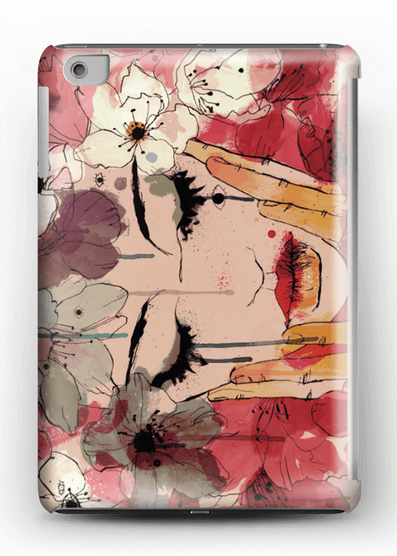 Girl & Flowers Case Ipad Mini - Iphone 6s (571x800), Png Download