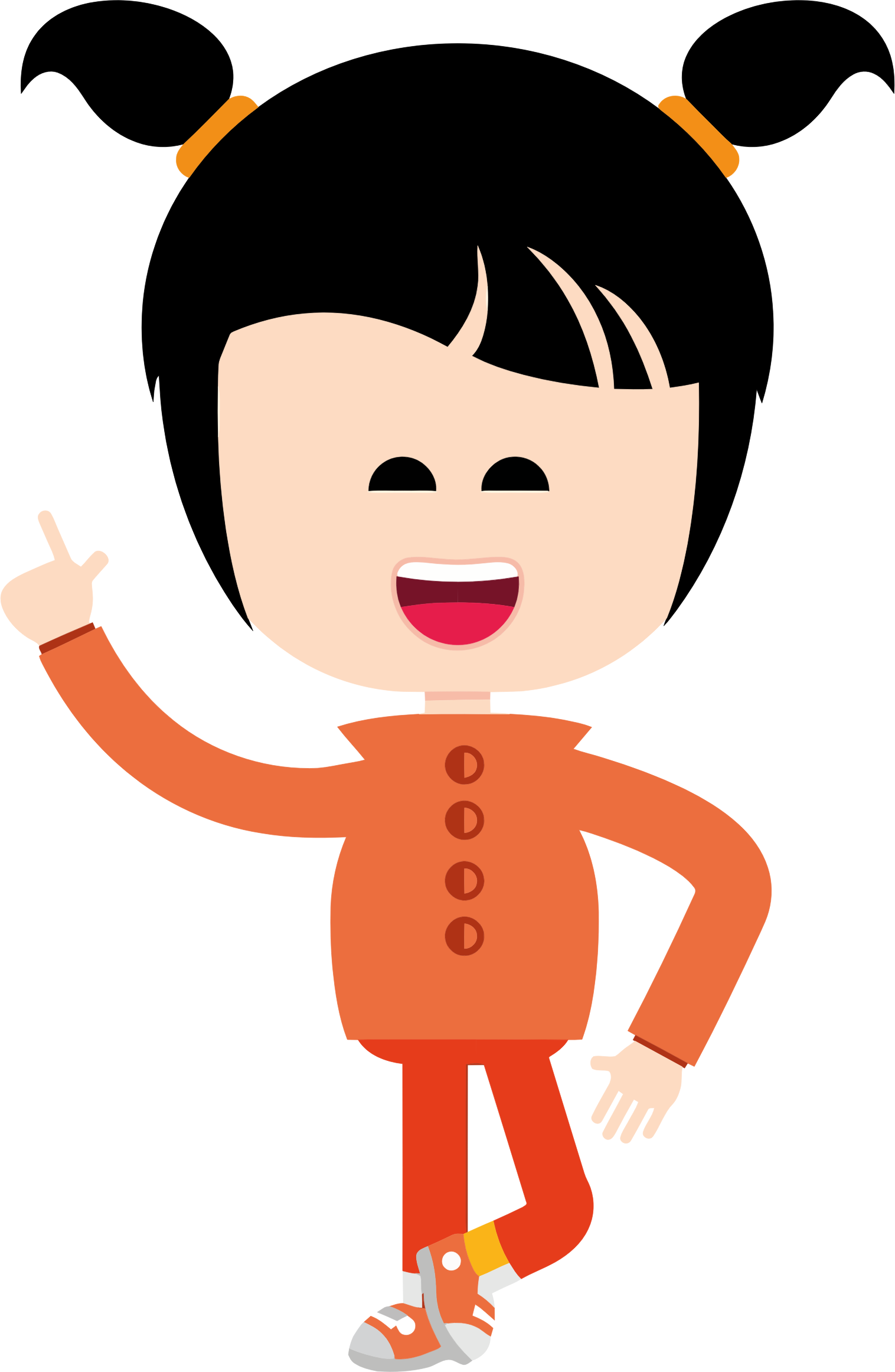 Big Image - Girl Clip Art (1516x2324), Png Download