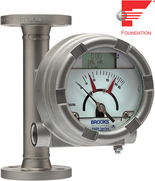 Brooks Instrument Mt3809 Flow Meter - Foundation Fieldbus (640x731), Png Download