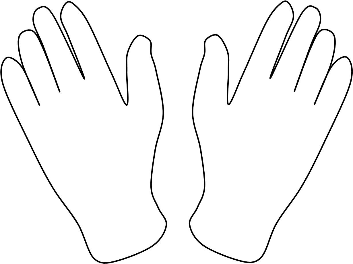 White Gloves - White Mime Gloves (1230x919), Png Download