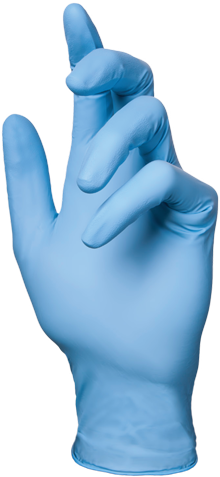 Glove Plus Powder Free Image Freeuse - Blue Glove Png (280x480), Png Download