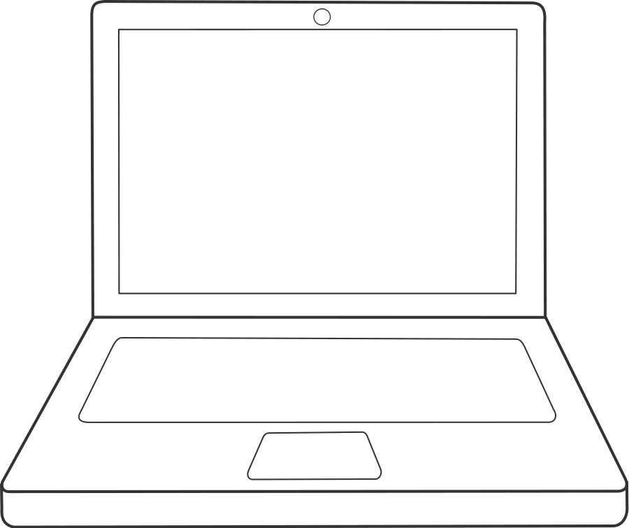 This Free Clipart Png Design Of Ordinateur Portable (900x755), Png Download