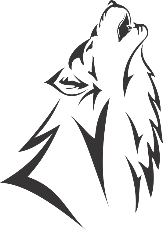 Related Wallpapers - Tribal Wolf (534x756), Png Download