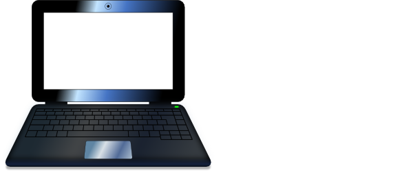 How To Set Use Laptop Svg Vector (600x248), Png Download