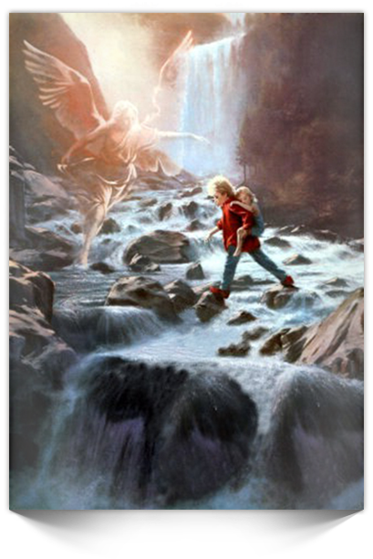 The Lord Has Commanded His Angels Concerning You, To - Angel (416x622), Png Download