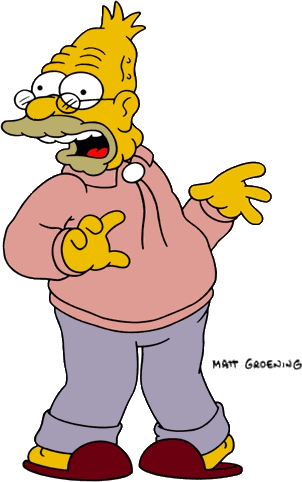 Its Homers Dad - Grandpa Simpson (302x482), Png Download