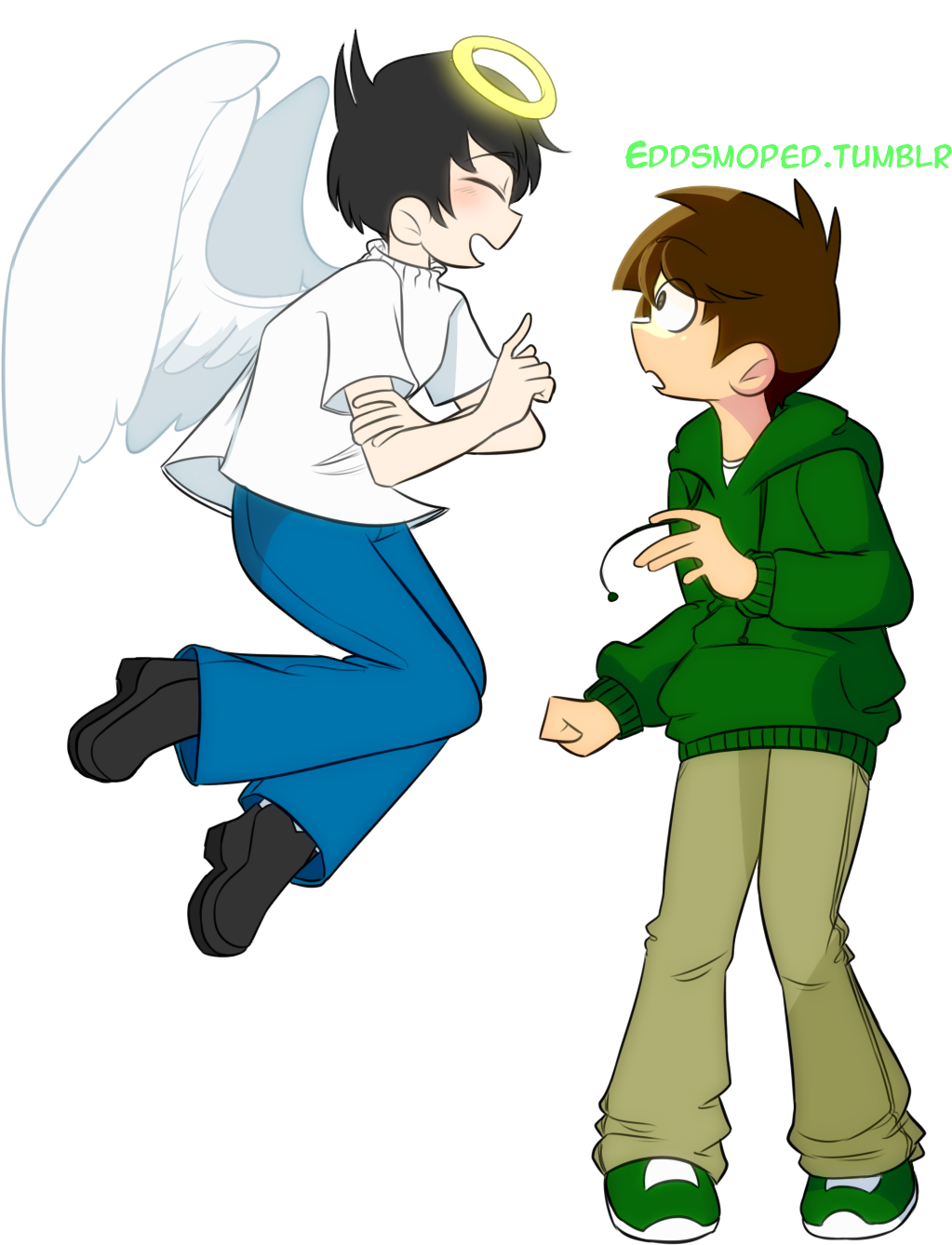 Eddsworld Edd Angel (500x584), Png Download