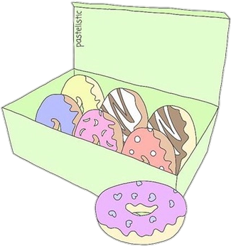 Overlays Transparent Tumblr Donas (500x497), Png Download