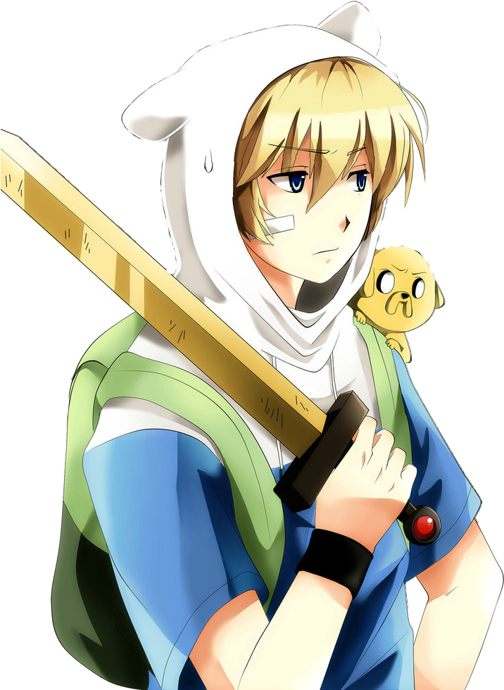 Anime Finn Png Version - Adventure Time Anime (766x1044), Png Download