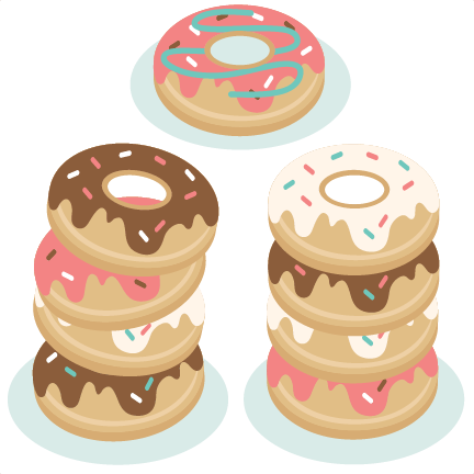 Svg Scrapbook Cut File Cute Files For - Stacked Donuts Clipart (432x432), Png Download