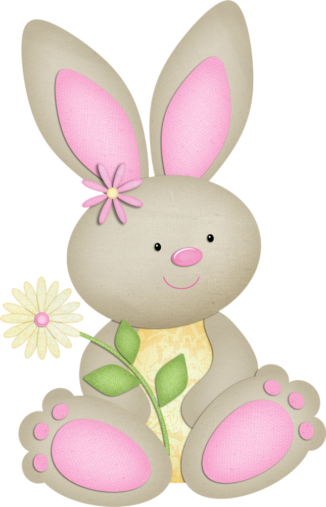 Joy Clipart - Conejitos Bebes Tiernos Animados (659x1024), Png Download