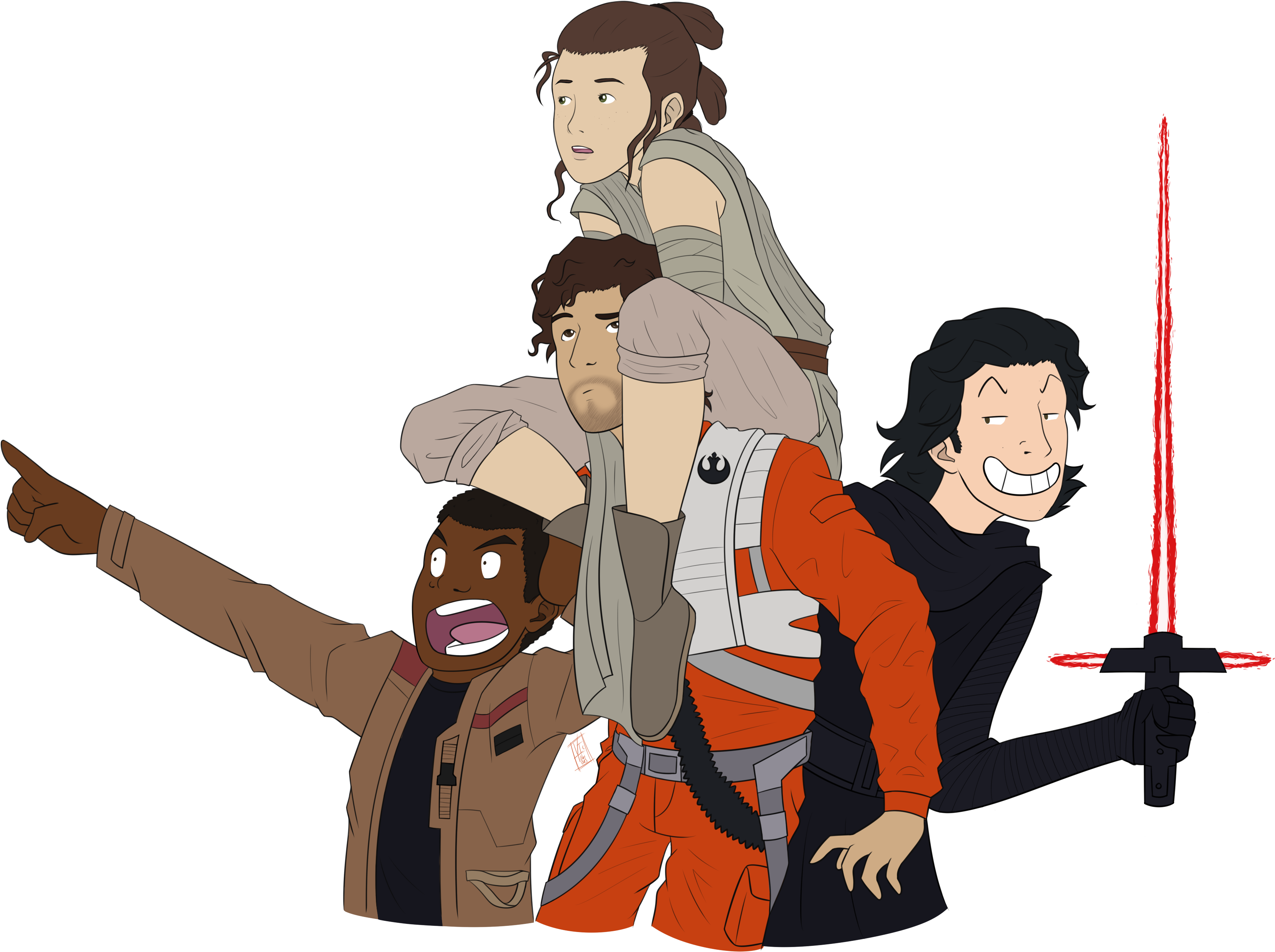 We Don't See Anything, Finn By Victobious - Deviantart (3392x2572), Png Download
