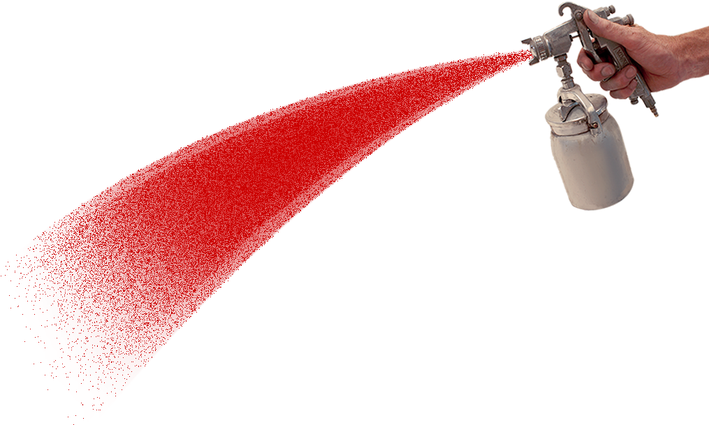 Spray Gun - Lamp (1230x1000), Png Download