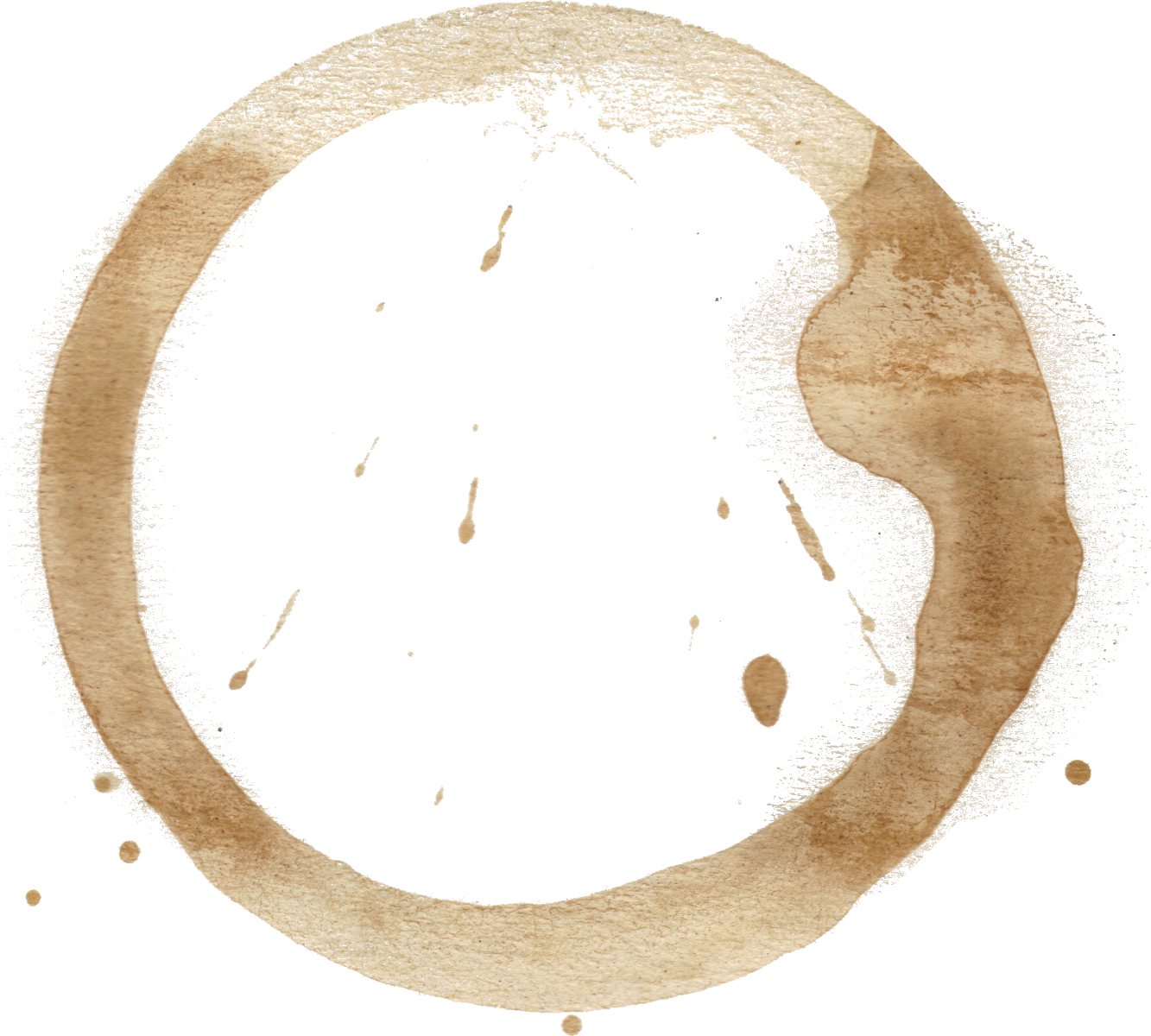Free Download - Coffee Cup Stain Png (1333x1200), Png Download
