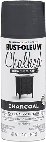 Rust-oleum Chalked Ultra Matte Spray Paint - Rustoleum Chalked Charcoal Spray (480x480), Png Download