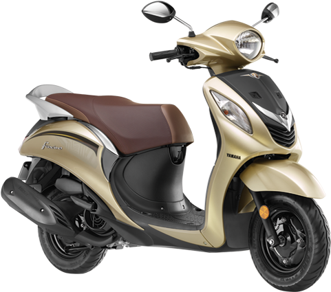 Yamaha Fascino Gold - Yamaha Fascino Scooty (480x438), Png Download