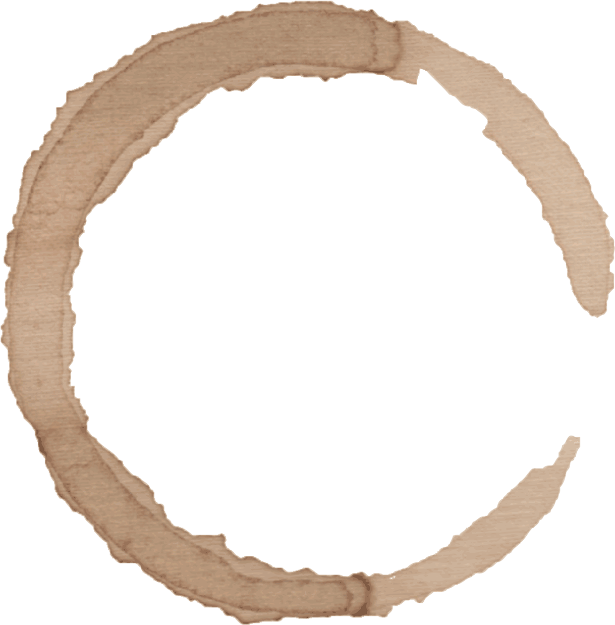 Handmade Coffee Cup Stains - Drawing (1400x1400), Png Download